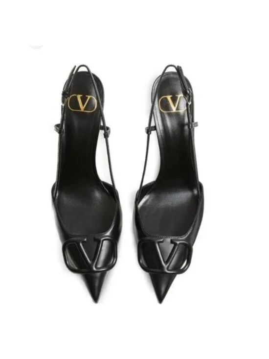 Valentino Garavani 80mm VLogo Signature slingback pumps Size 37 IT, 6 or 6.5 US - Picture 3 of 13
